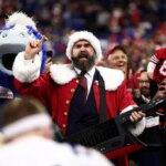Jason Kelce Rocks Out as Santa Claus to 'Jingle Bells': Video