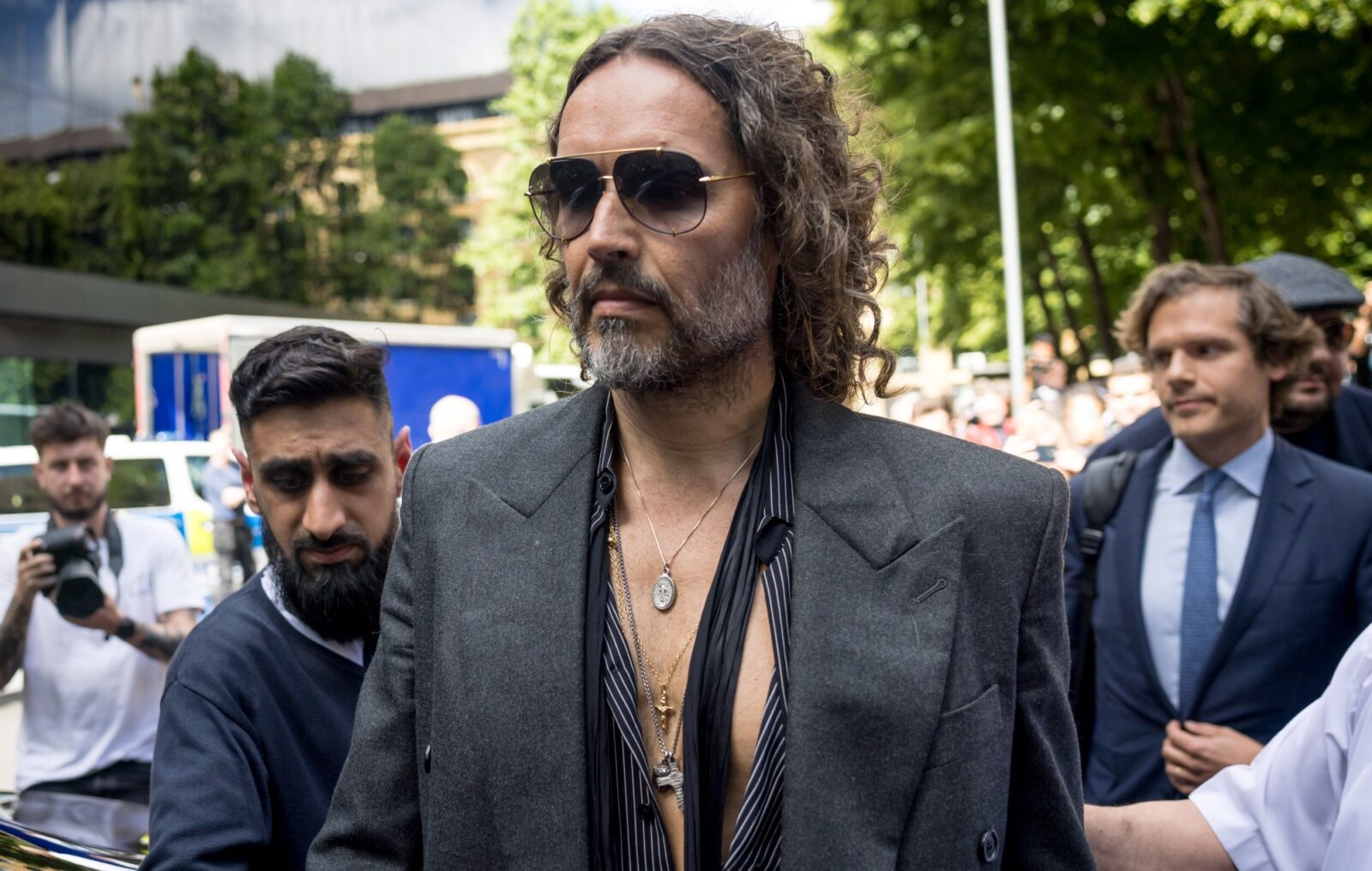 Russell Brand hits out at ex-wife Katy Perry's new partner, the "globalist stooge" Justin Trudeau