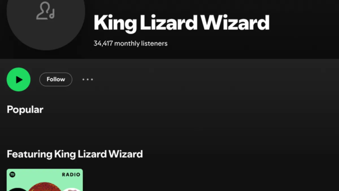 Spotify Removes Gizzard & the Lizard Wizard AI Copycat