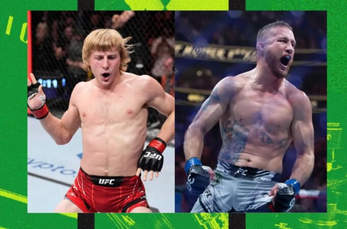 Gaethje Face Off Against Pimblett Live
