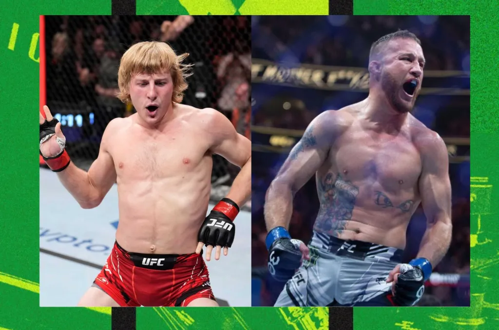 Gaethje Face Off Against Pimblett Live