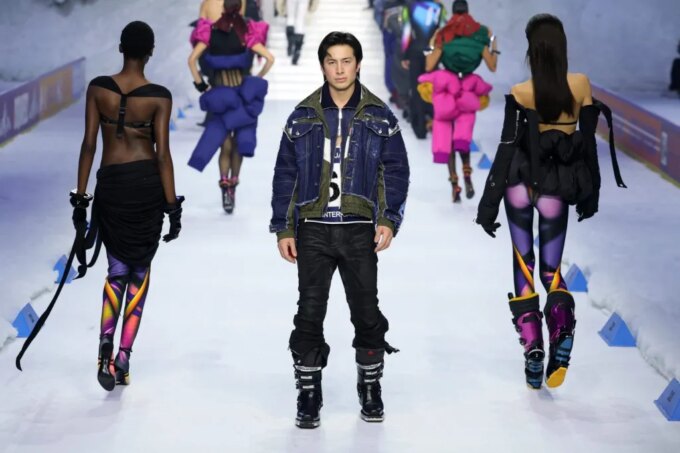 Hudson Williams Walks Dsquared2 Runway to AI Carly Simon Remake