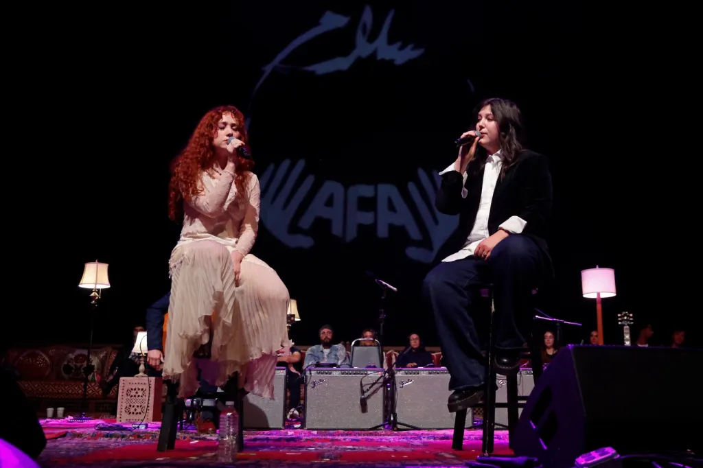 Lucy Dacus and Chappell Roan Cover ‘The Book of Love’ at Benefit Show