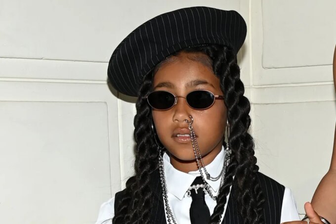 North West Teases Kanye West Rap Collaboration 'Piercing on My Hand'