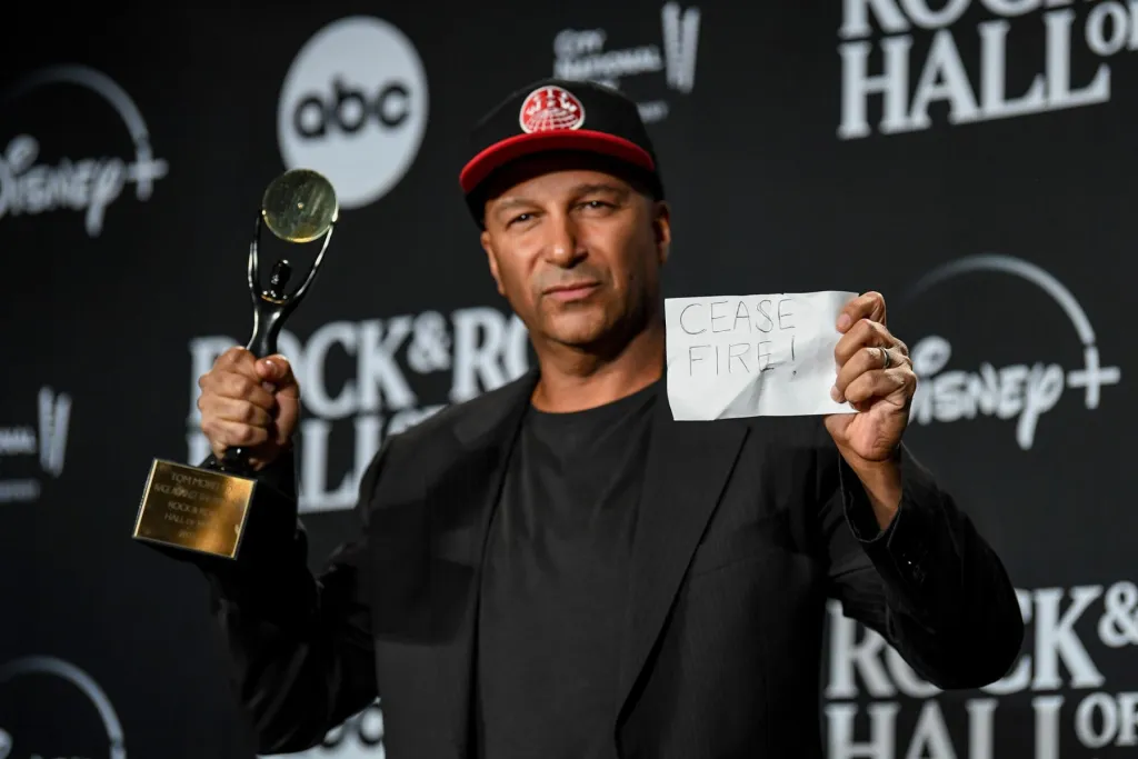 Tom Morello Slams Trump, Noem for Using Alleged Nazi Slogan