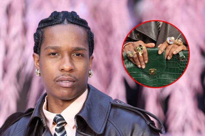 A$AP Rocky's Custom Skull Rings Are Talk of Paris Fashion Week