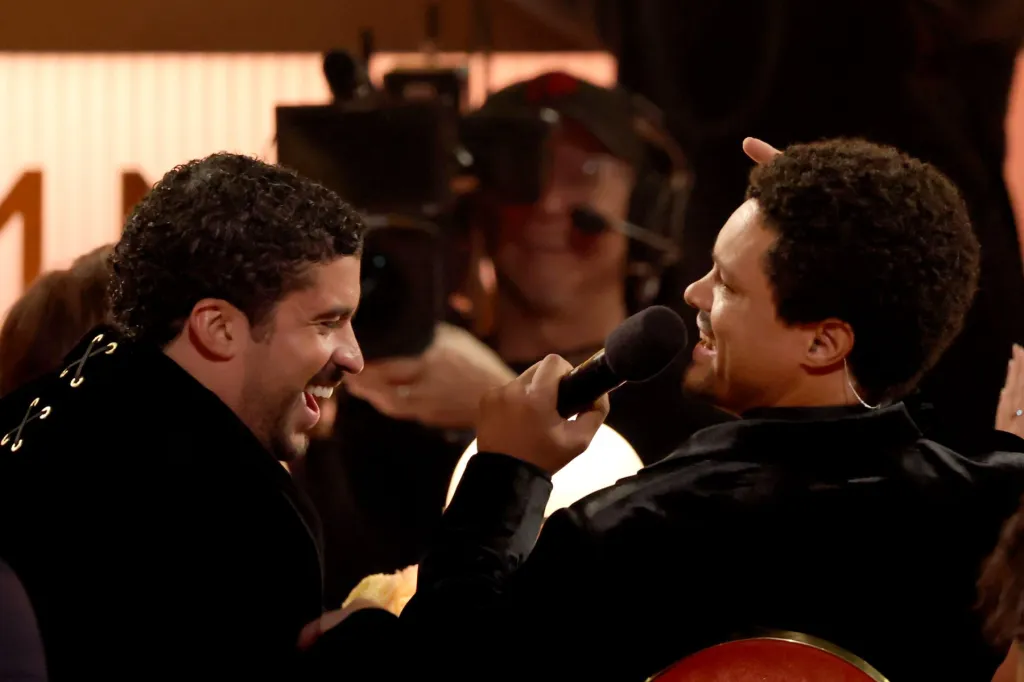 Bad Bunny & Trevor Noah Grammys Duet of 'DtMF' Adds Humor to the Show