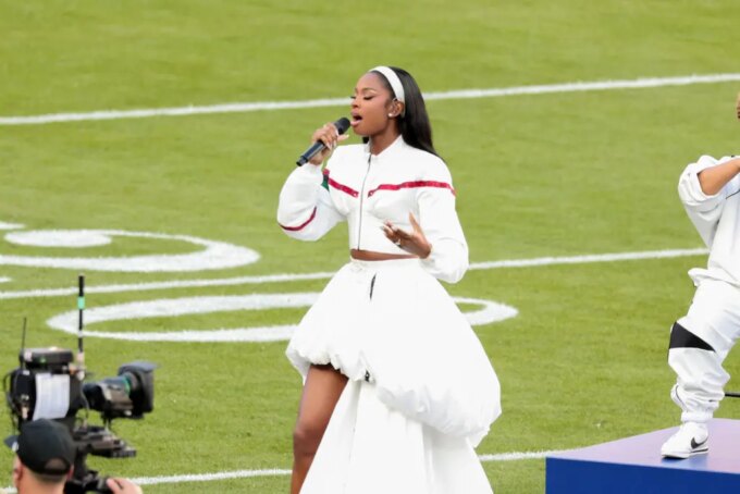 Coco Jones' Super Bowl Performance of Black National Anthem Stuns
