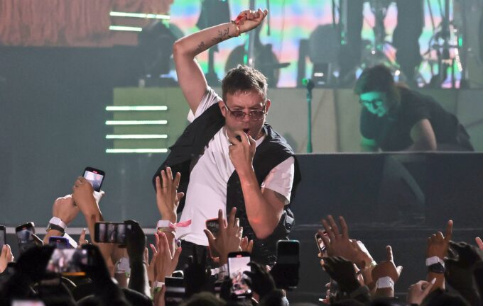 Damon Albarn has a pop at having to play Tottenham Hotspur Stadium as Gorillaz perform on 'The Graham Norton Show'