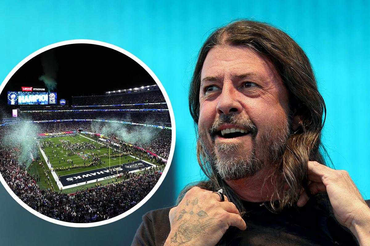 Did You See Dave Grohl Chug a Beer at the Super Bowl?