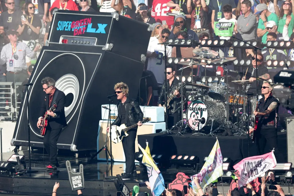 Green Day Super Bowl Set Starts Game Day Without Political Statements