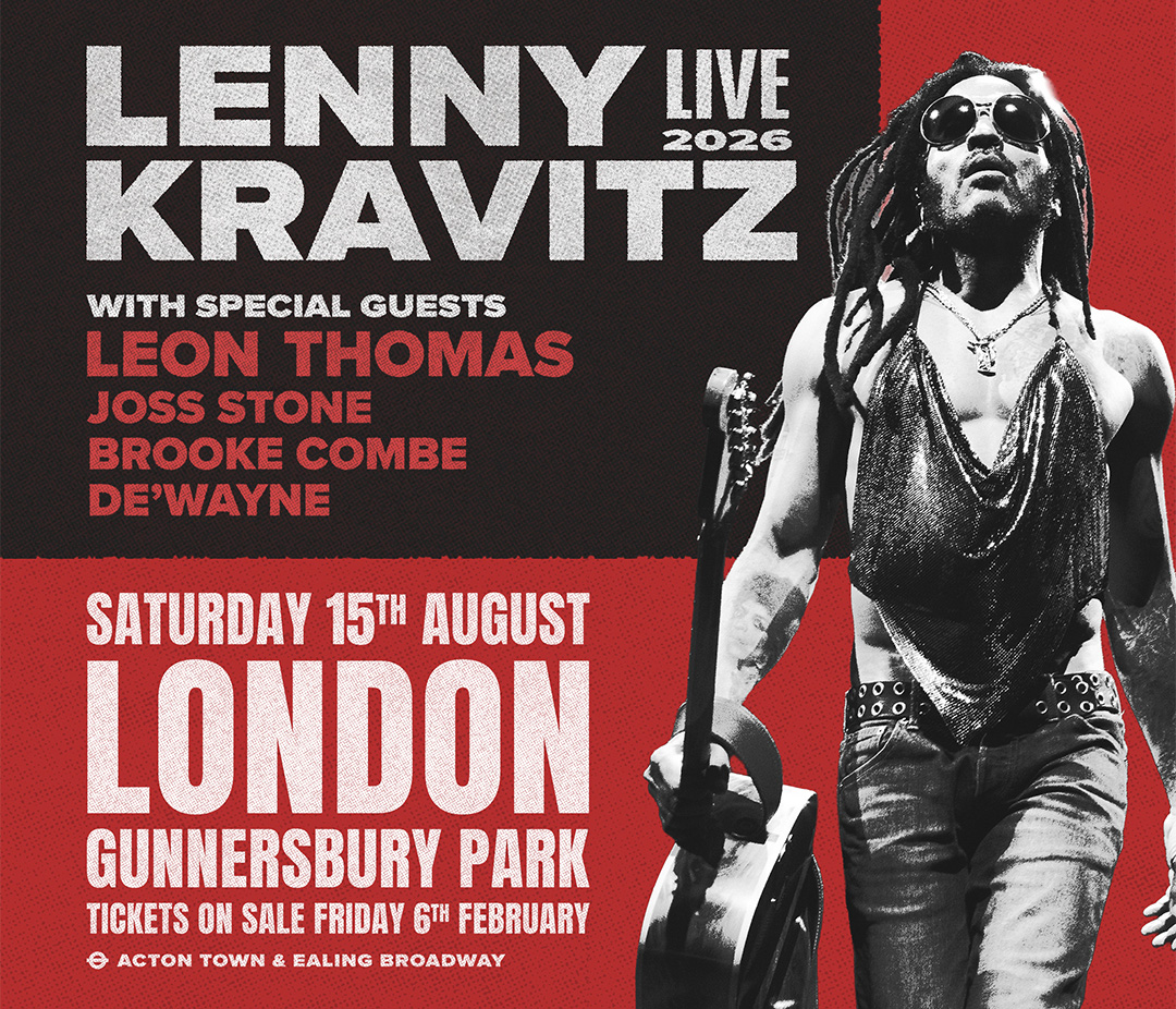 Lenny Kravitz to headline Gunnerbury Park Festival 2026