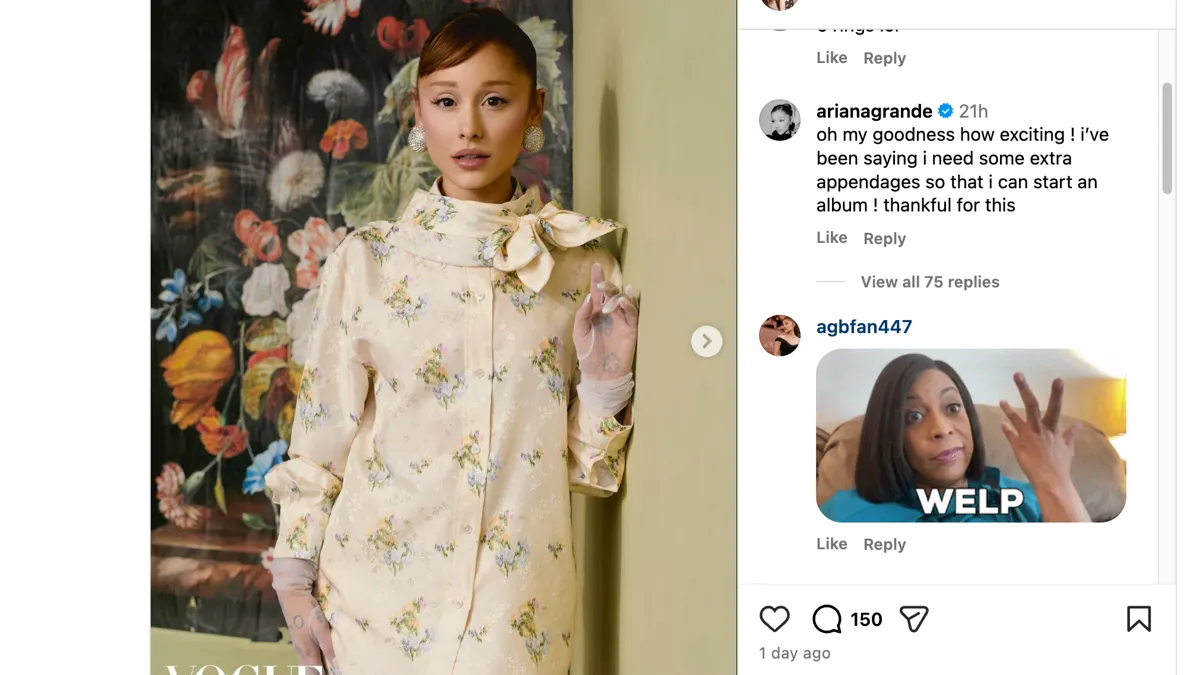 The Six-Fingered Grande? Singer Reacts to Vogue Japan Cover