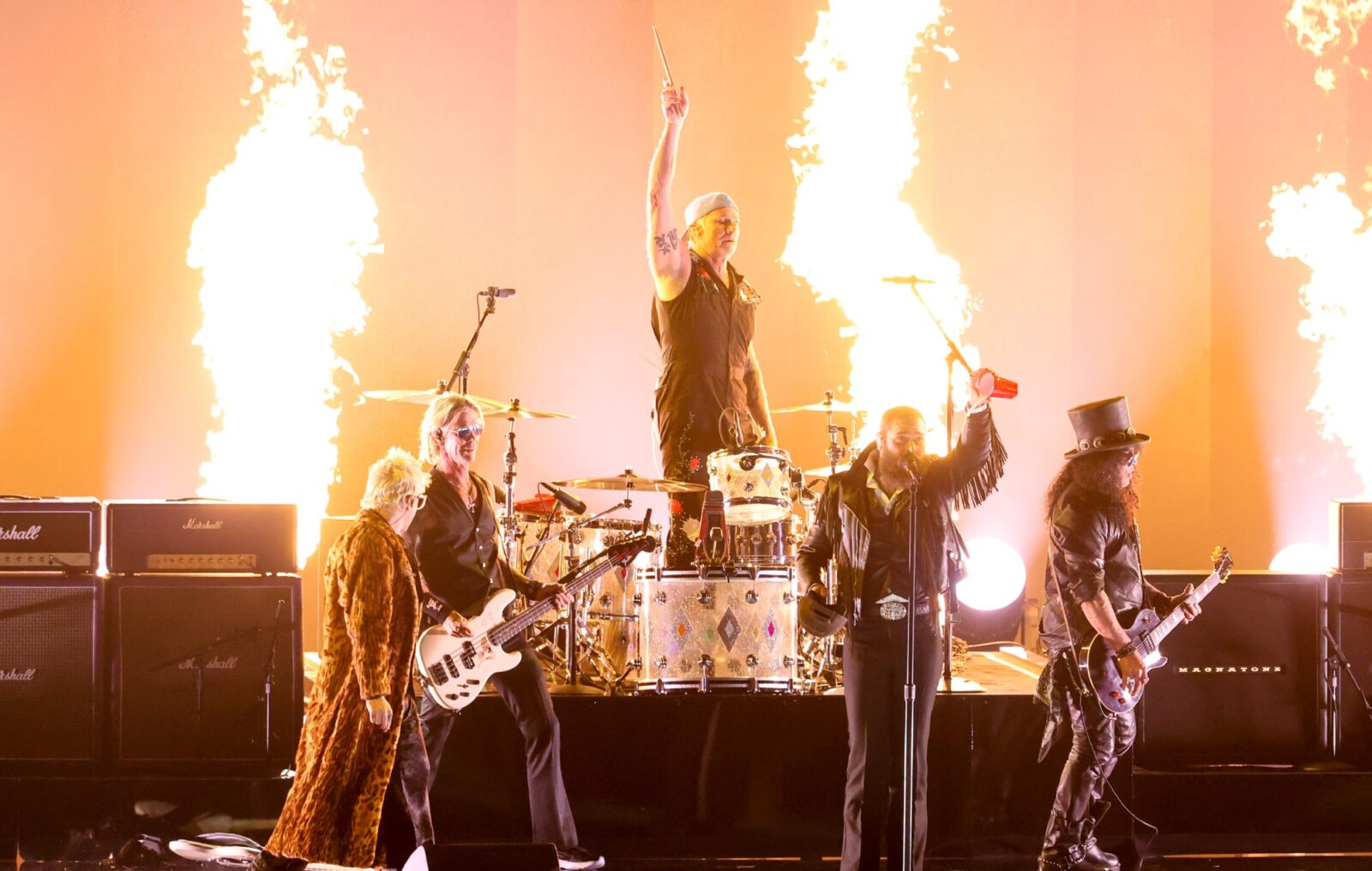 Watch Post Malone, Slash, Duff McKagan and Chad Smith play Black Sabbath's 'War Pigs' in Ozzy Osbourne Grammys tribute