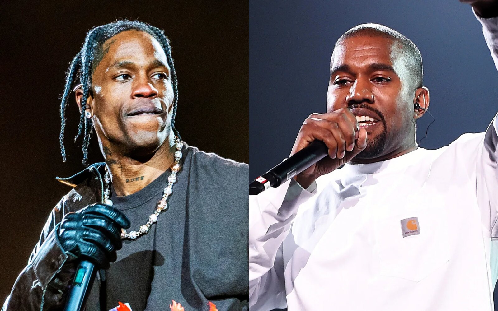 Kanye West & Travis Scott Reportedly Working On Joint Album