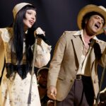 Lady Gaga calls in to Bruno Mars’ radio takeover with update on upcoming wedding plans