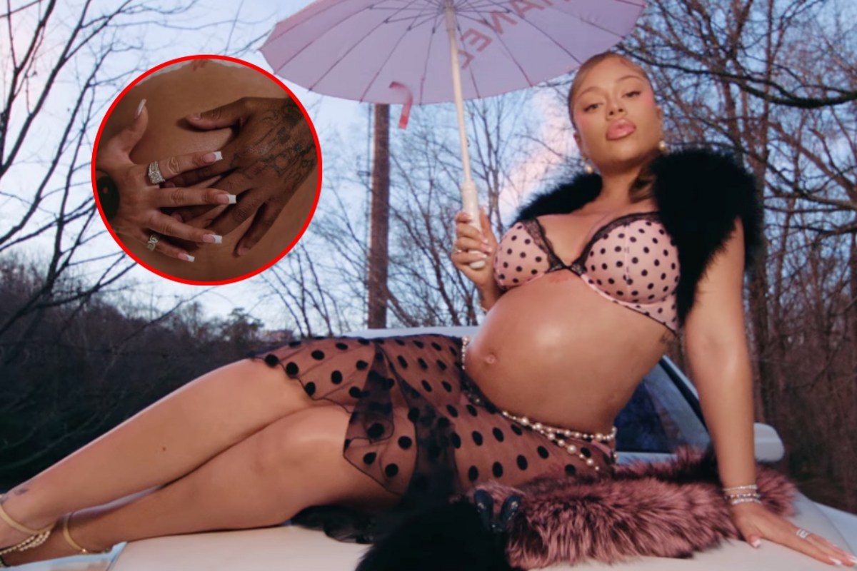 Latto Reveals She’s Pregnant, 21 Savage Holds Her Baby Bump