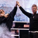 Noel Gallagher says Liam was "on spectacular form" as they watched Man City together from "boozy box"