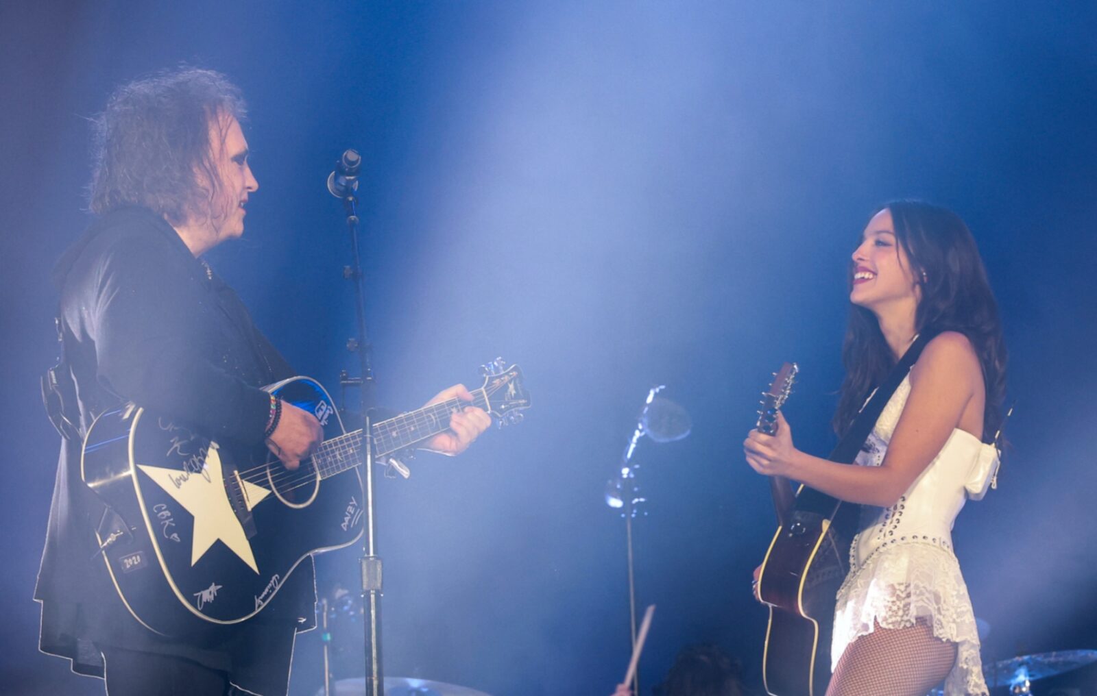 The Cure's Robert Smith reveals he's "enjoyed a couple of memorable nights in the studio" with Olivia Rodrigo
