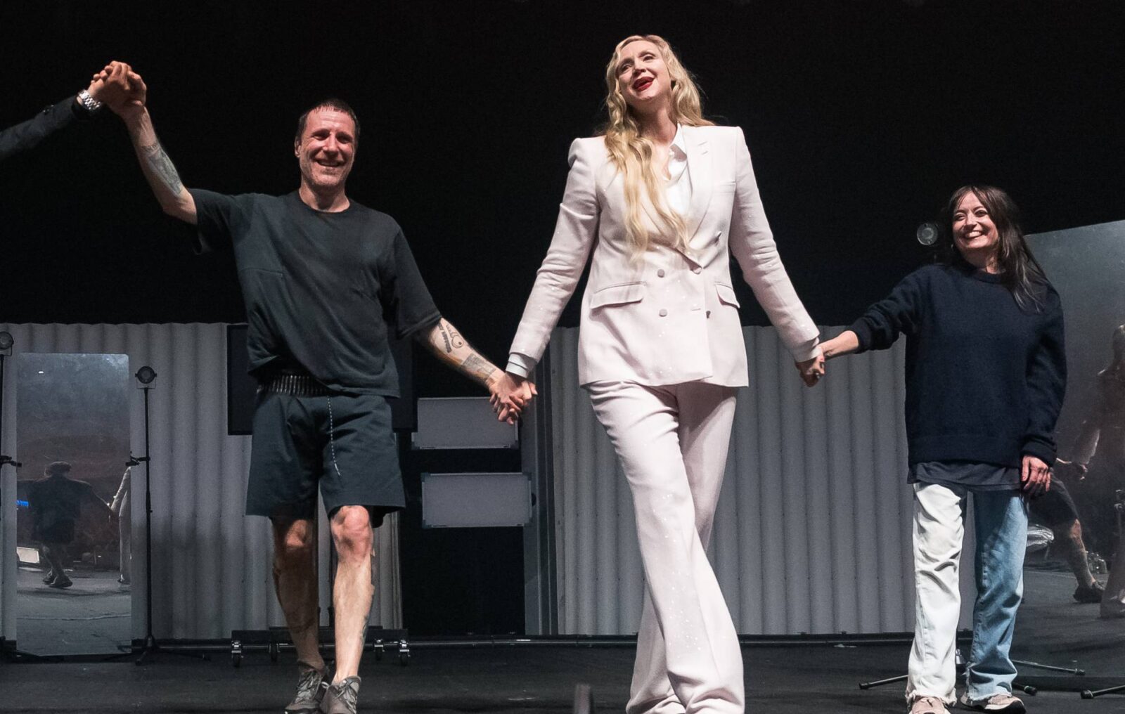 Watch Sleaford Mods perform with Orbital, Gwendoline Christie, Life Without Buildings' Sue Tompkins and more at London Brixton Academy show