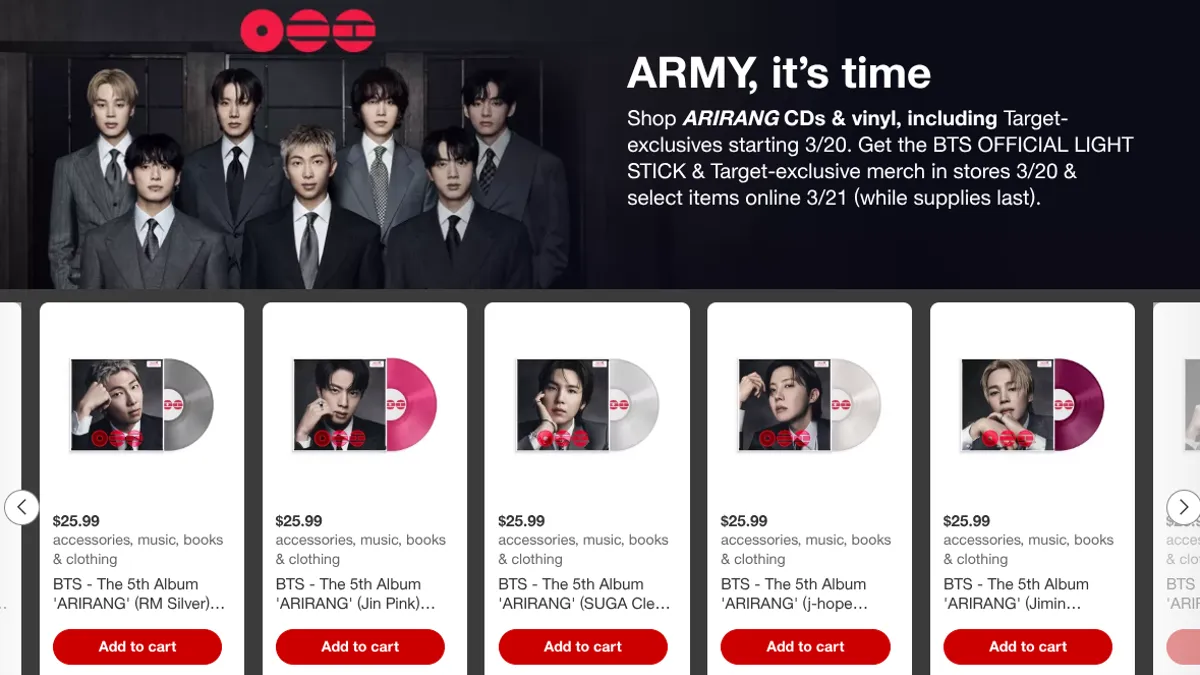 After Taylor, Target Scores Major BTS Exclusive Physical Merch