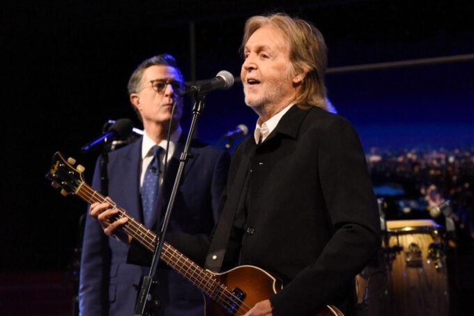 Paul McCartney Closes Colbert's 'Late Show' With Beatles Classic