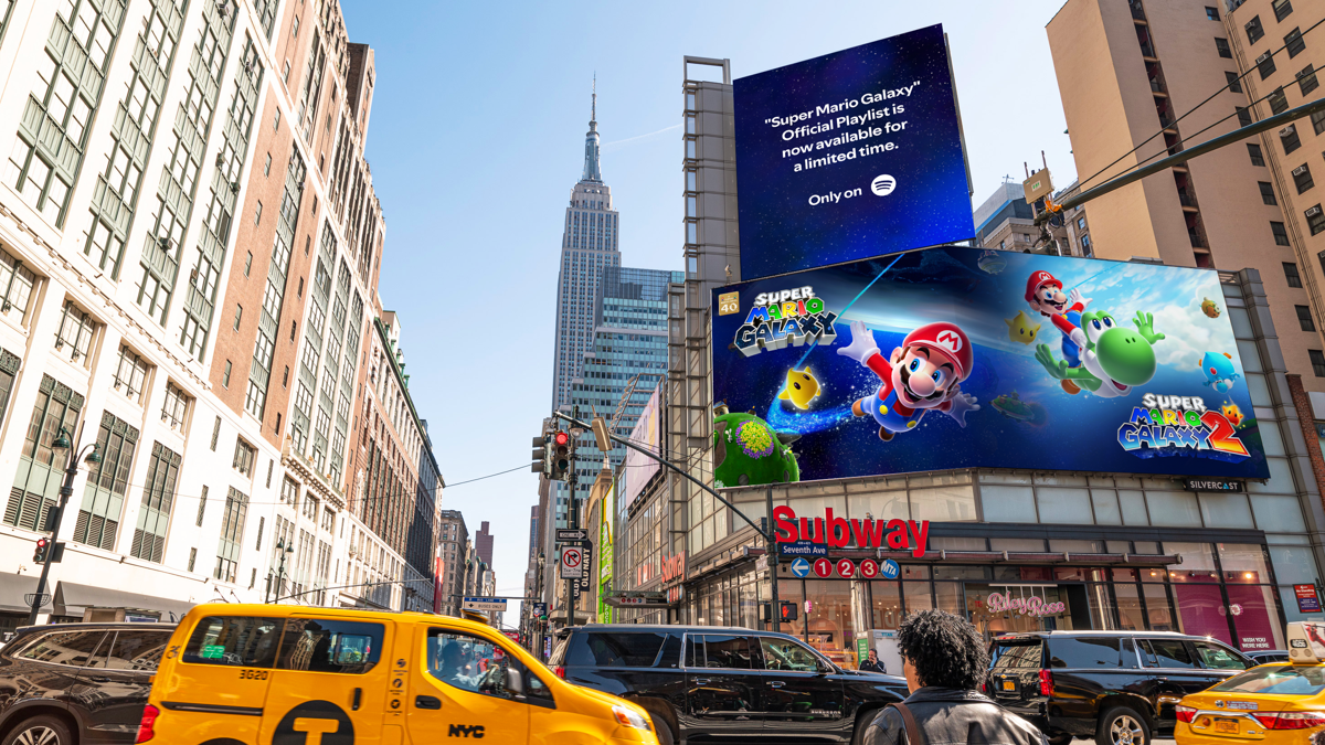 Spotify Launches Campaign for The Super Mario Galaxy Movie