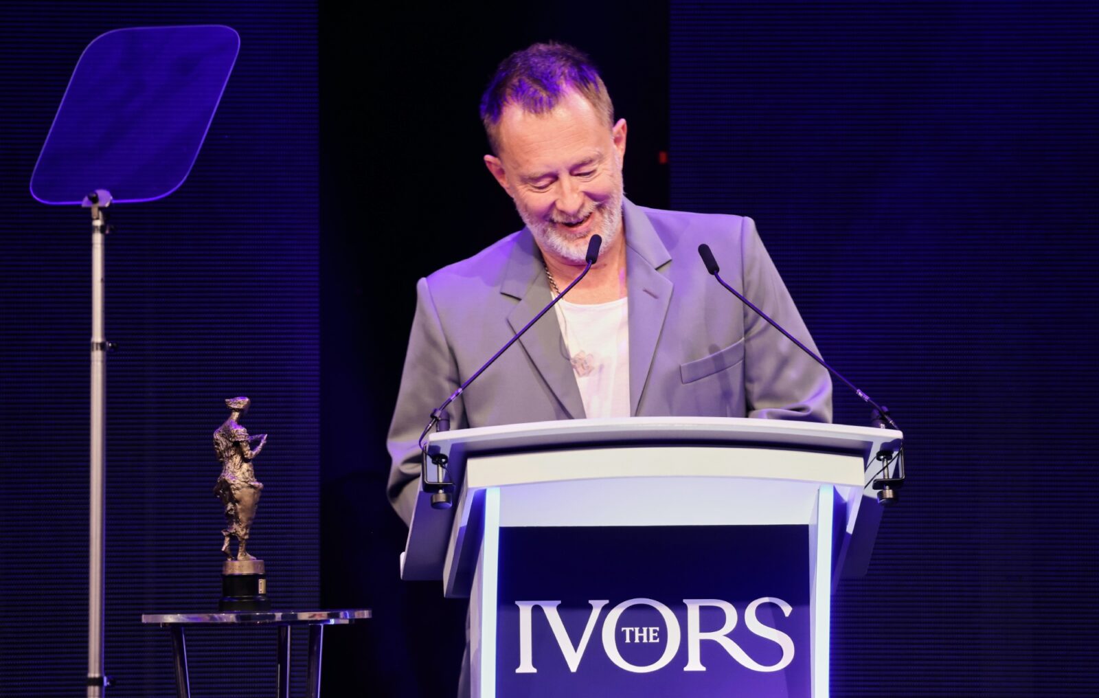 Watch Thom Yorke debut new song 'Space Walk' and check out his full speech calling for better artist treatment from industry at Ivors 2026