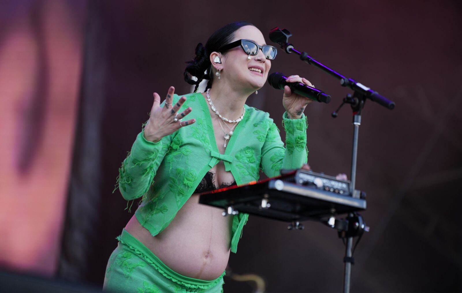 Japanese Breakfast debuts baby bump at Governor's Ball 2026 set: "Jpreggie!"