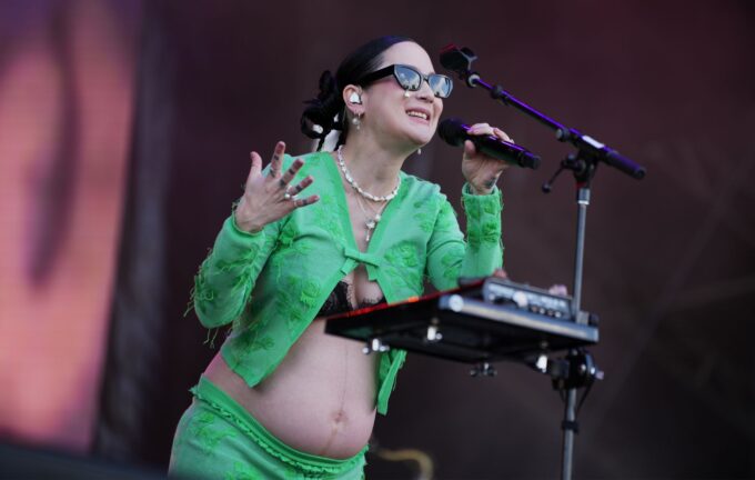 Japanese Breakfast debuts baby bump at Governor's Ball 2026 set: "Jpreggie!"