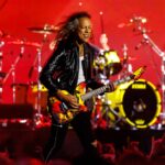 Metallica’s Kirk Hammett falls from stage days after Taylor Swift T-shirt backlash
