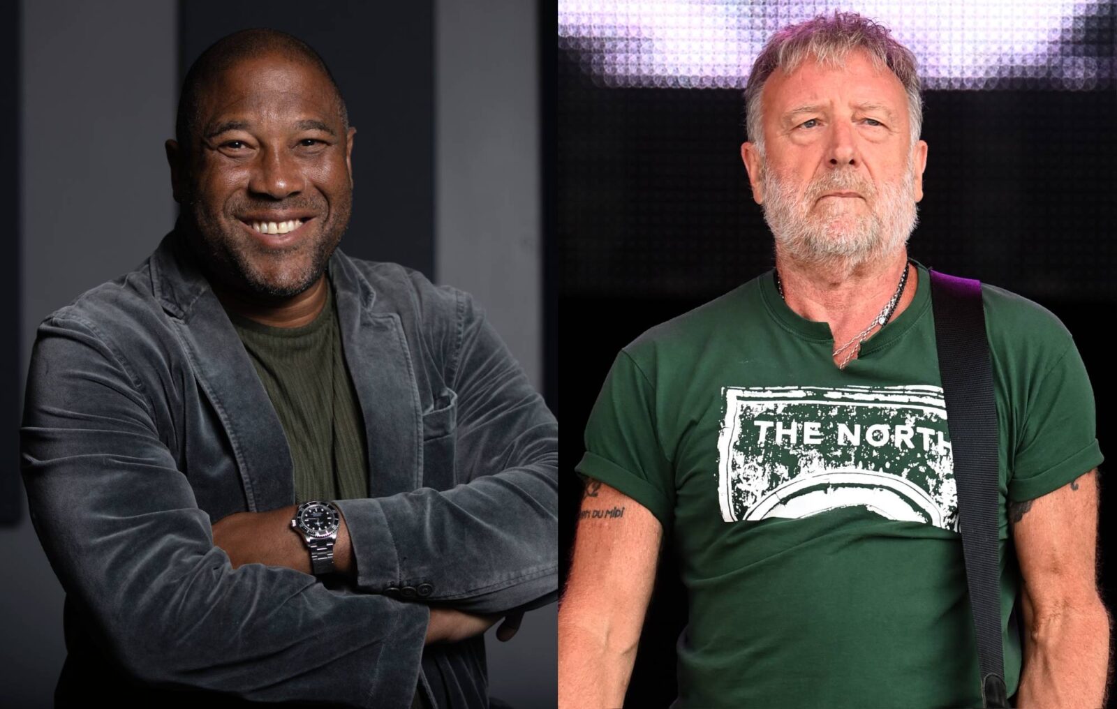 Watch John Barnes join Peter Hook to rap on New Order's 'World In Motion' in Manchester